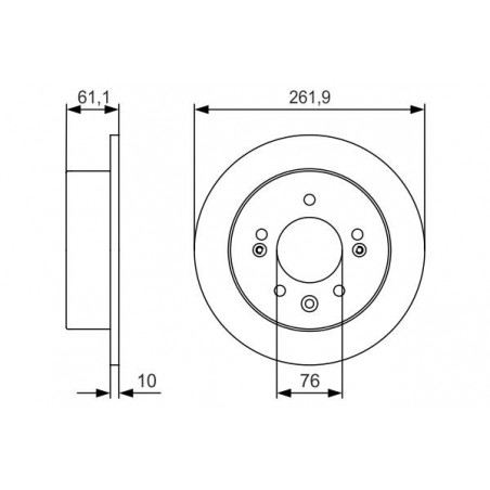 Disque de frein à l'unité...