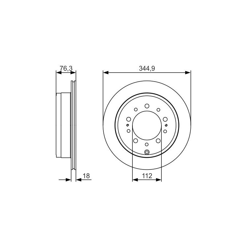 Disque de frein à l'unité BOSCH