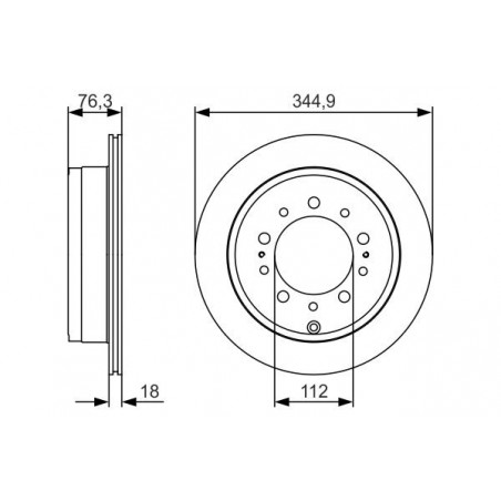 Disque de frein à l'unité...