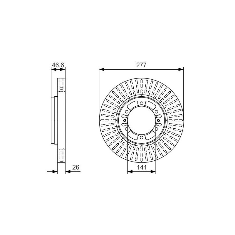 Disque de frein à l'unité BOSCH
