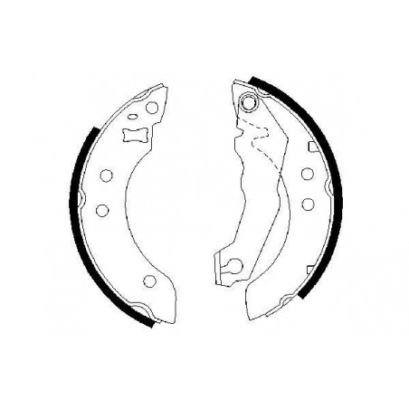 Jeu de mâchoires de frein...