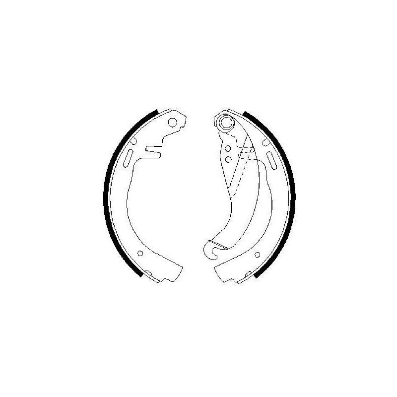 Jeu de mâchoires de frein BOSCH