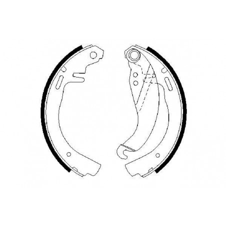 Jeu de mâchoires de frein...