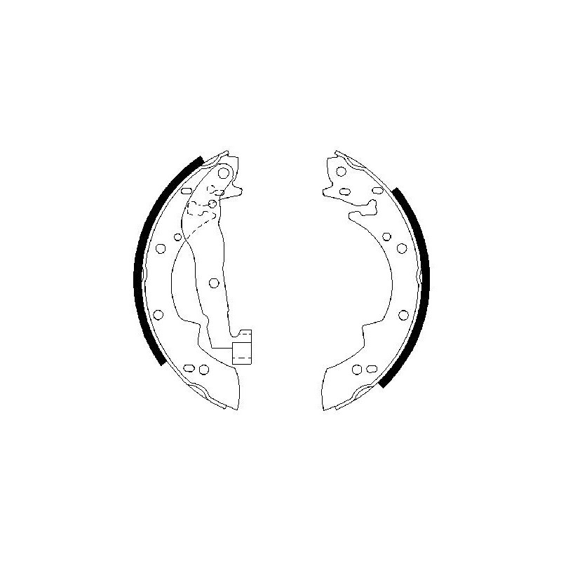 Jeu de mâchoires de frein BOSCH