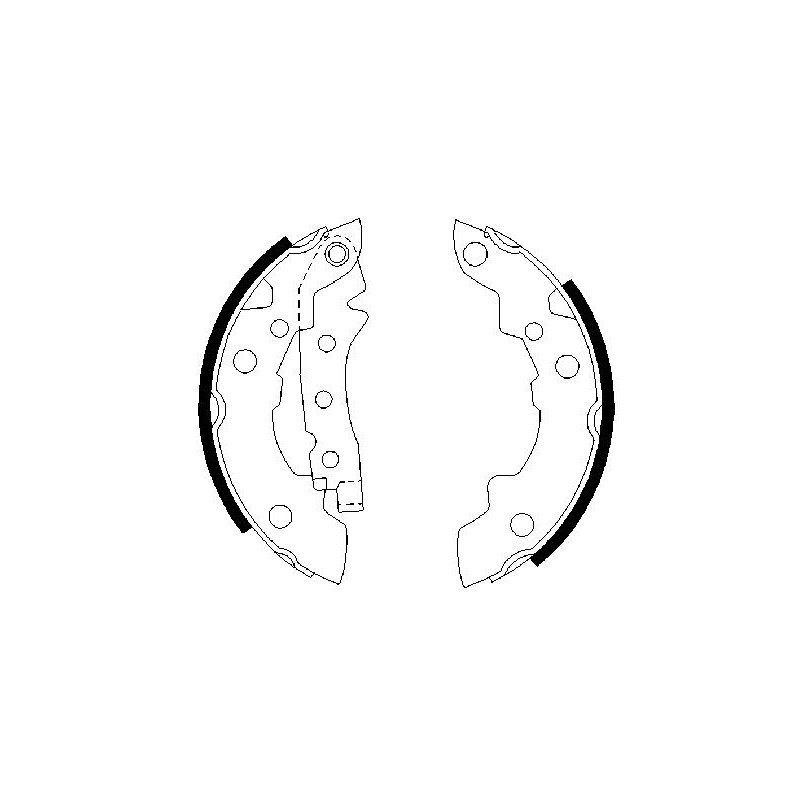 Jeu de mâchoires de frein BOSCH