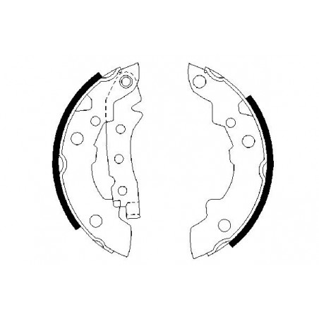 Jeu de mâchoires de frein...