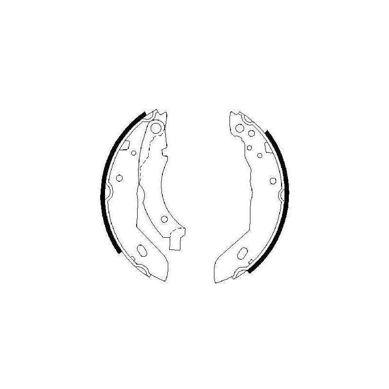 Jeu de mâchoires de frein BOSCH