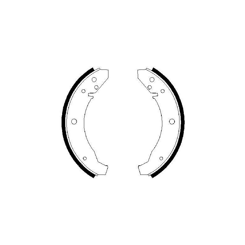 Jeu de mâchoires de frein BOSCH