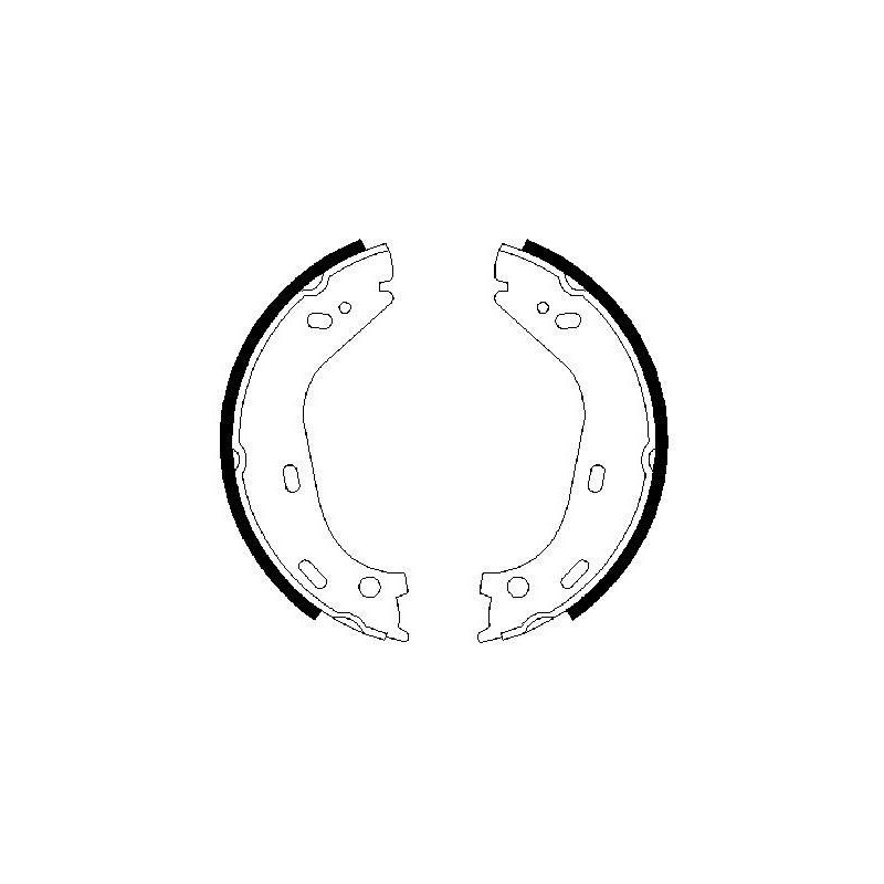 Jeu de mâchoires de frein (frein de stationnement) BOSCH