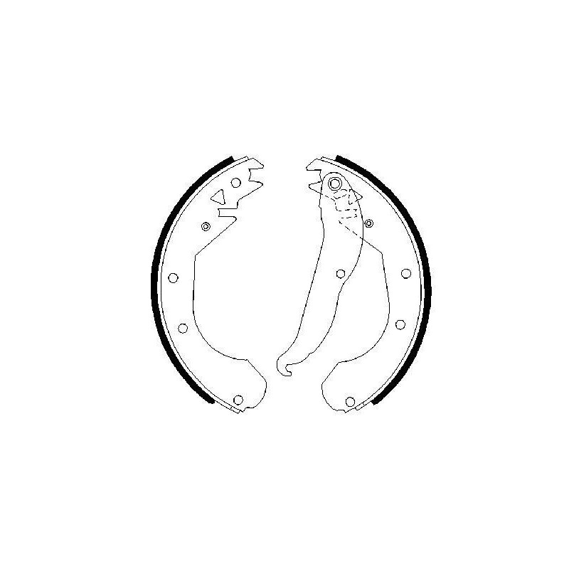 Jeu de mâchoires de frein BOSCH