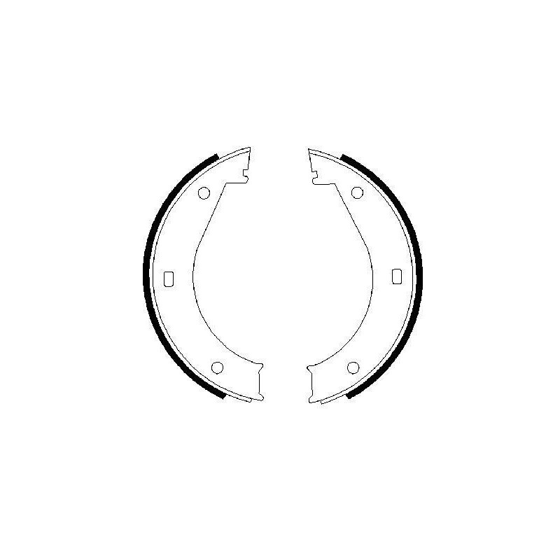 Jeu de mâchoires de frein (frein de stationnement) BOSCH