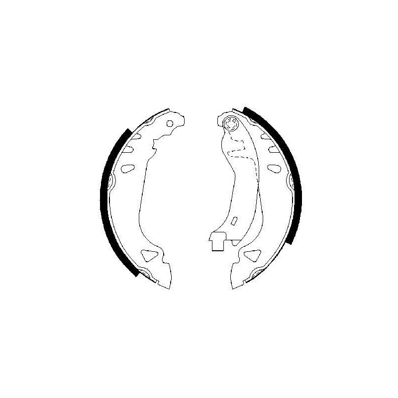 Jeu de mâchoires de frein BOSCH