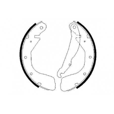 Jeu de mâchoires de frein...