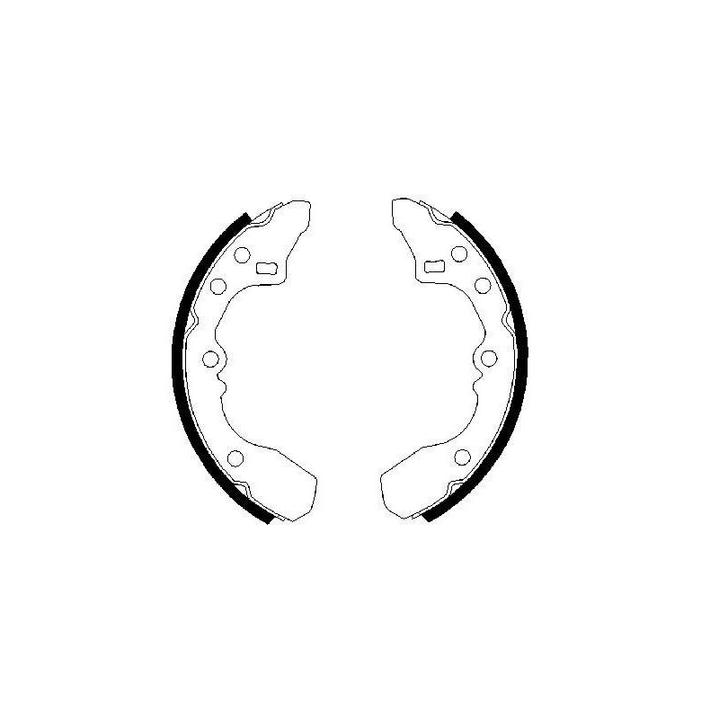 Jeu de mâchoires de frein BOSCH