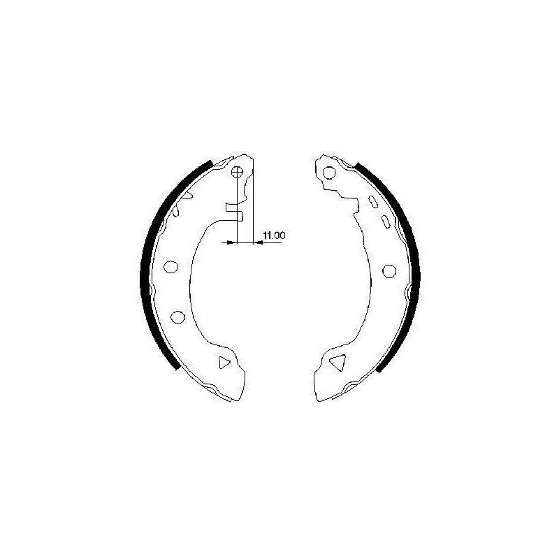 Jeu de mâchoires de frein BOSCH