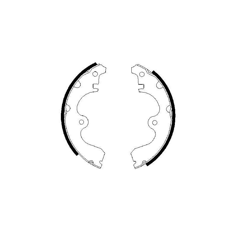 Jeu de mâchoires de frein BOSCH