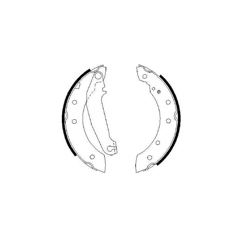 Jeu de mâchoires de frein BOSCH