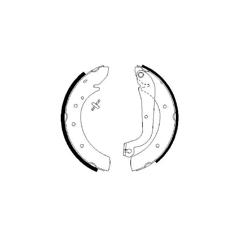 Jeu de mâchoires de frein BOSCH