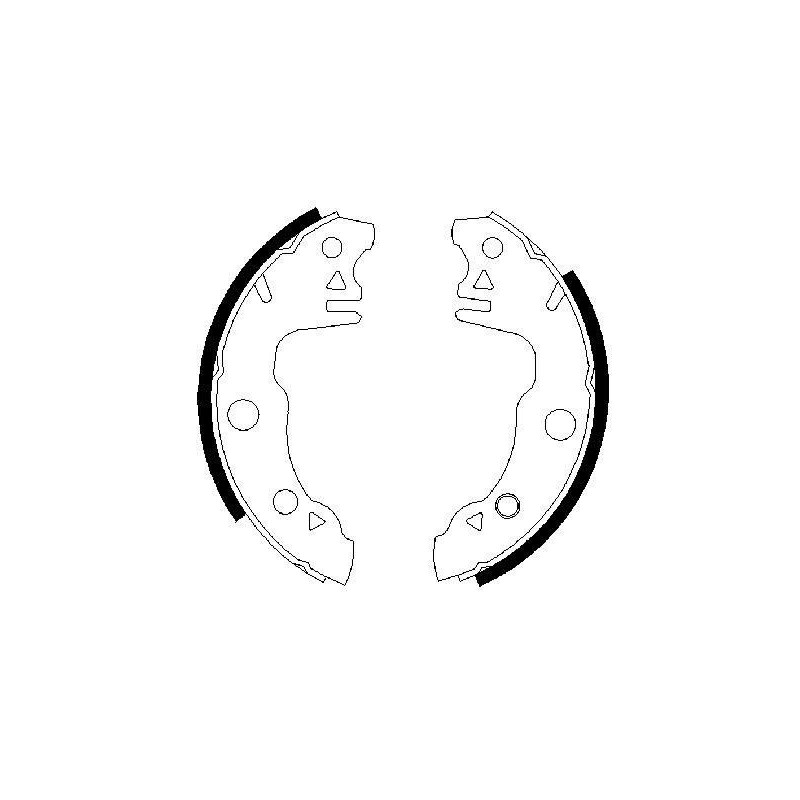 Jeu de mâchoires de frein BOSCH