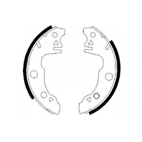 Jeu de mâchoires de frein...