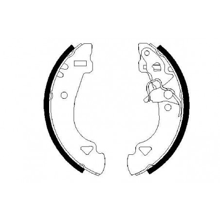 Jeu de mâchoires de frein...