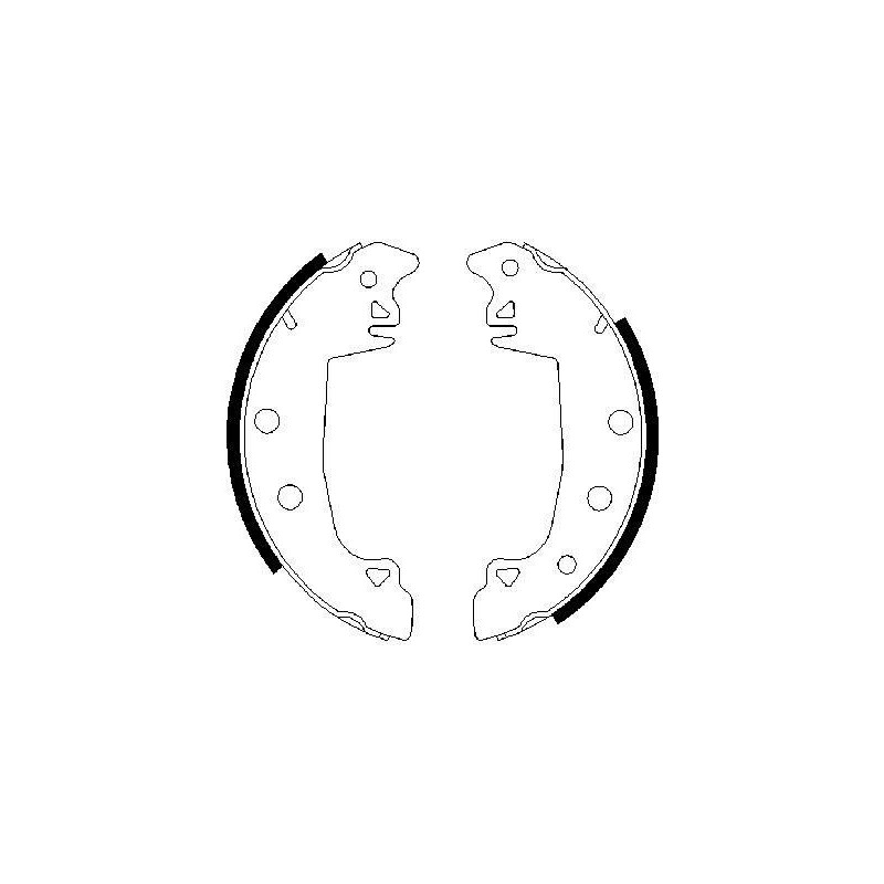 Jeu de mâchoires de frein BOSCH