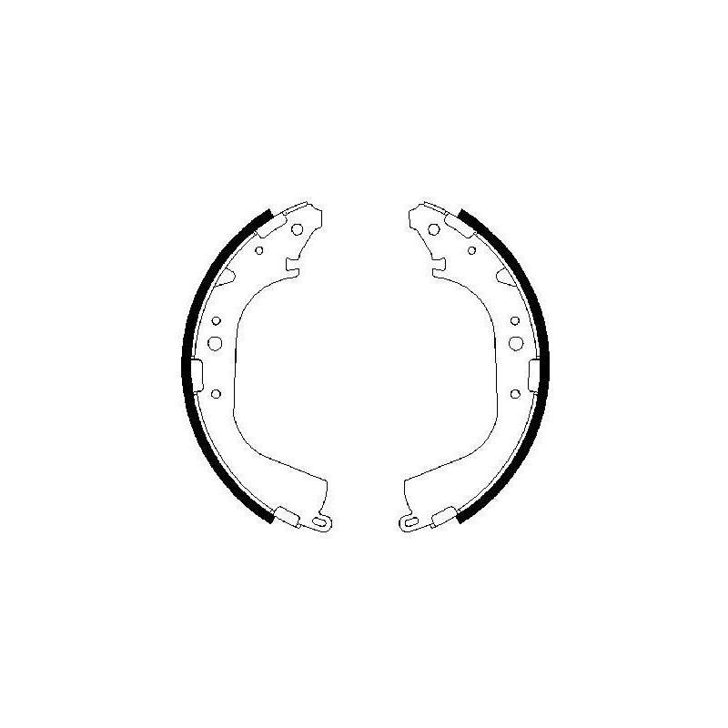 Jeu de mâchoires de frein BOSCH