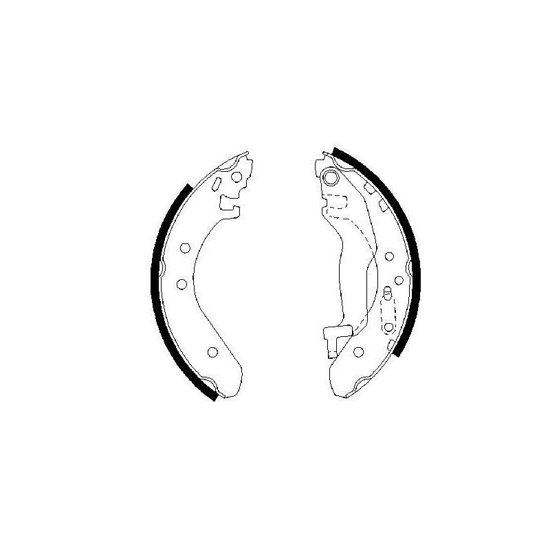 Jeu de mâchoires de frein BOSCH