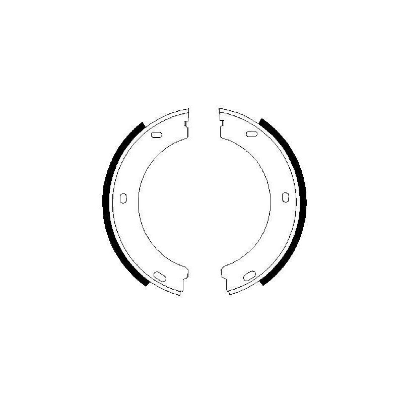 Jeu de mâchoires de frein (frein de stationnement) BOSCH