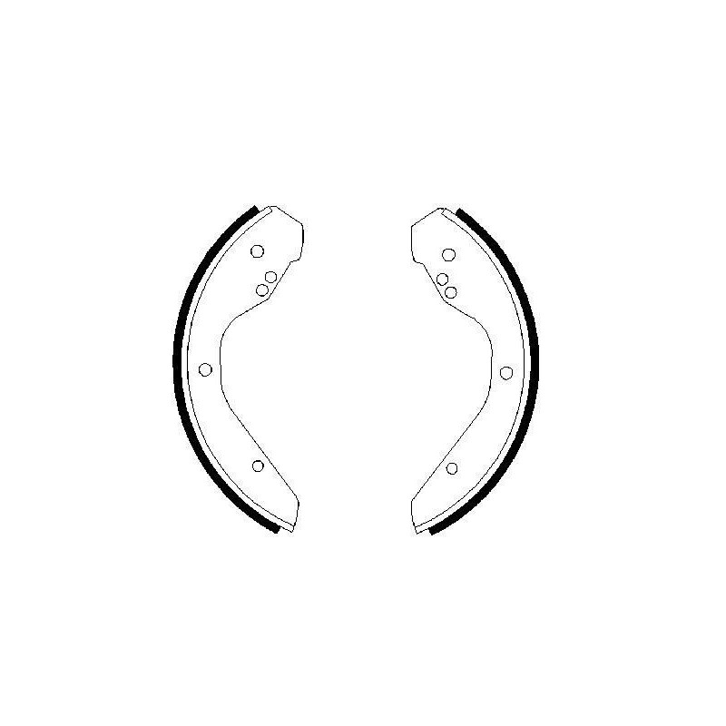 Jeu de mâchoires de frein BOSCH