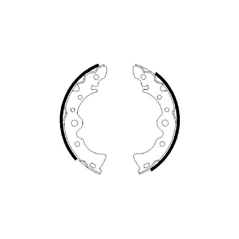 Jeu de mâchoires de frein BOSCH