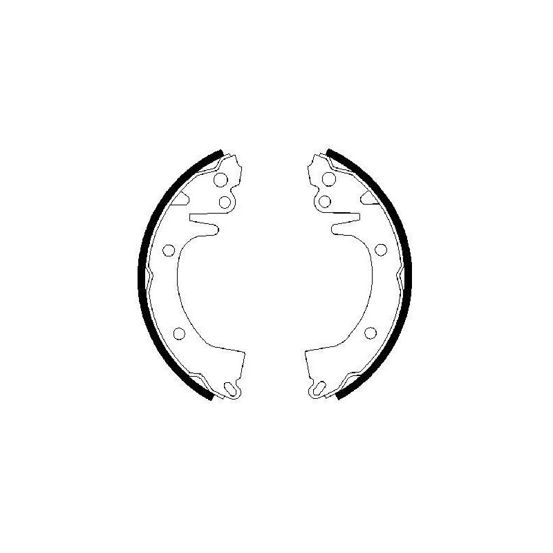 Jeu de mâchoires de frein BOSCH