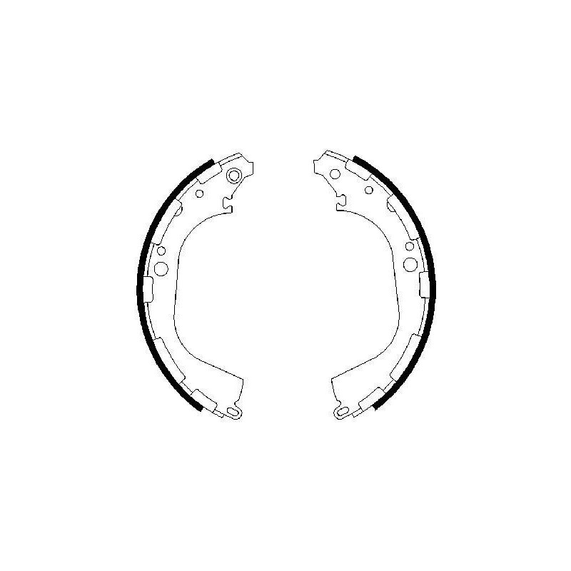 Jeu de mâchoires de frein BOSCH