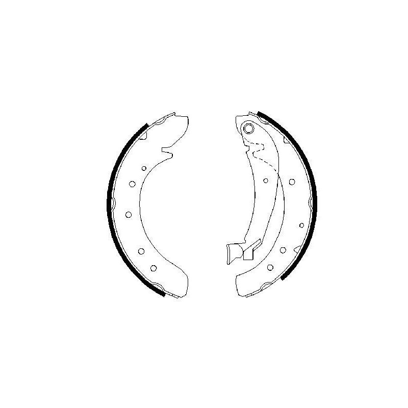 Jeu de mâchoires de frein BOSCH