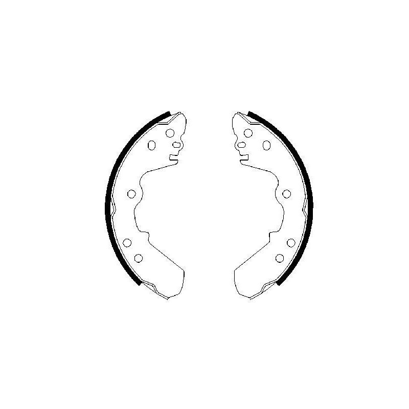 Jeu de mâchoires de frein BOSCH