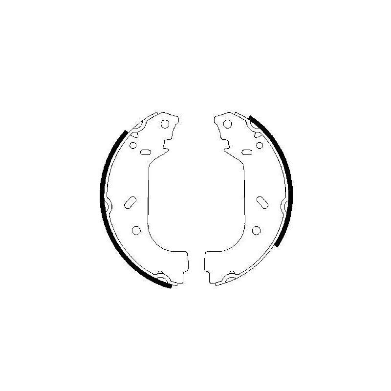 Jeu de mâchoires de frein BOSCH