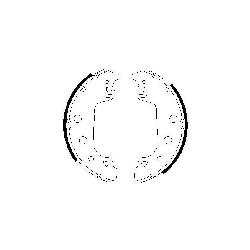 Jeu de mâchoires de frein BOSCH