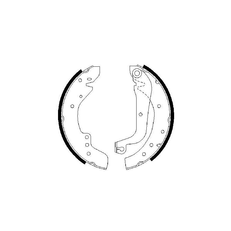 Jeu de mâchoires de frein BOSCH