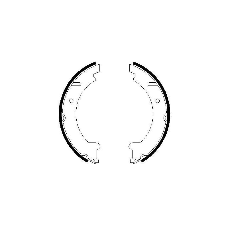 Jeu de mâchoires de frein (frein de stationnement) BOSCH