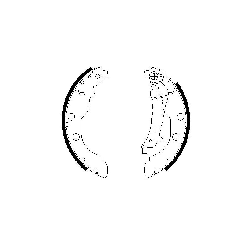 Jeu de mâchoires de frein BOSCH