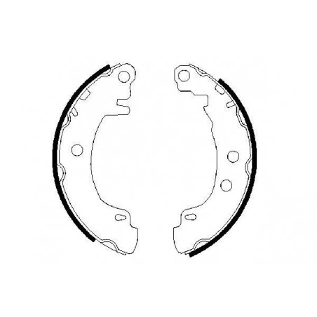 Jeu de mâchoires de frein BOSCH