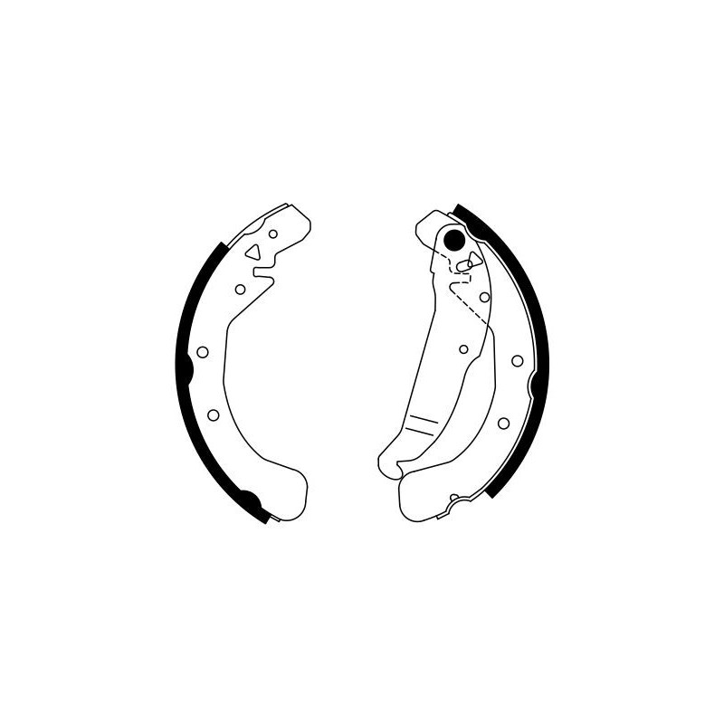 Jeu de mâchoires de frein BOSCH