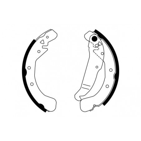 Jeu de mâchoires de frein BOSCH