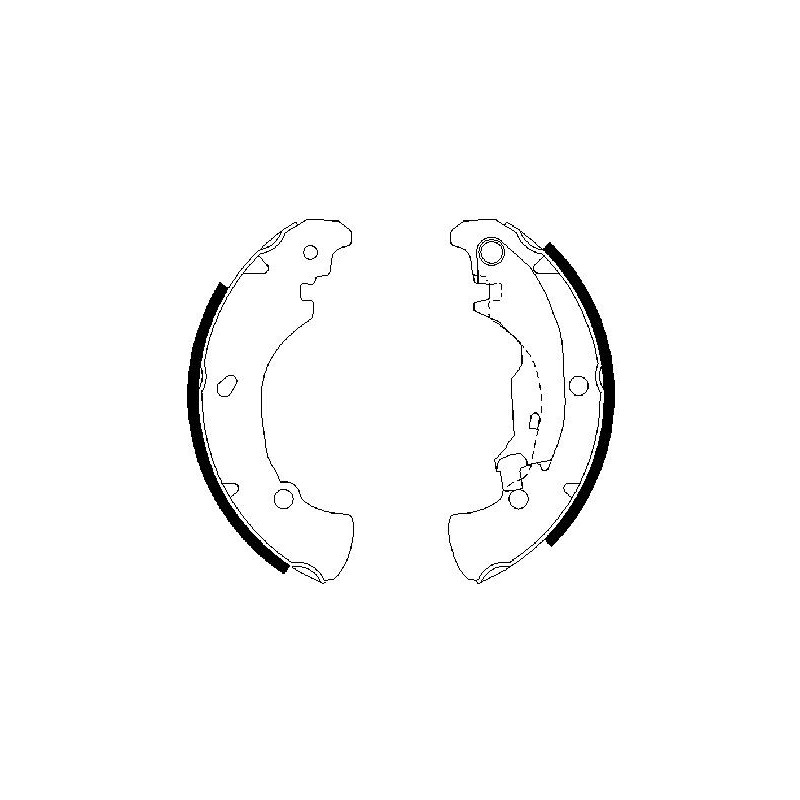 Jeu de mâchoires de frein BOSCH