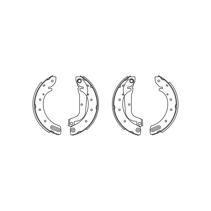 Jeu de mâchoires de frein BOSCH