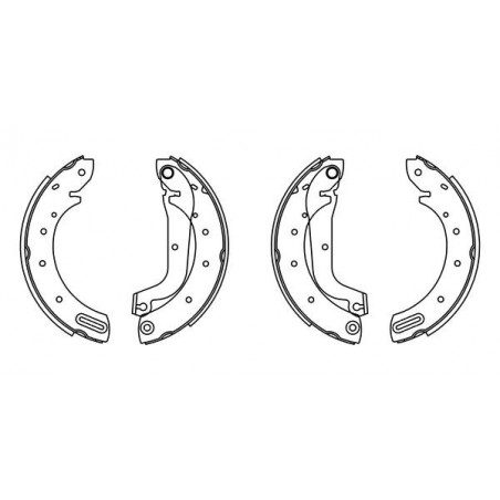 Jeu de mâchoires de frein...