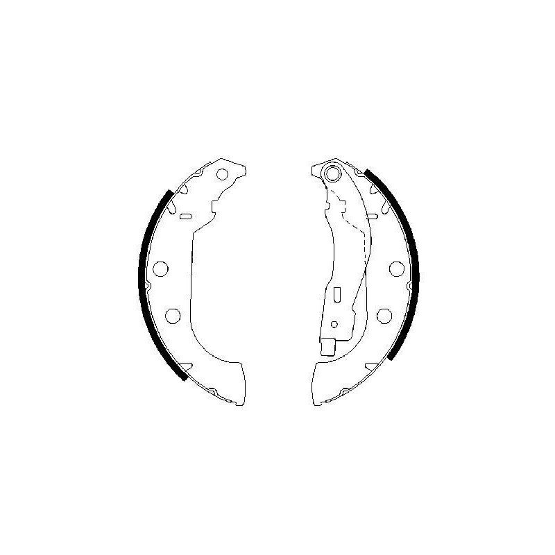 Jeu de mâchoires de frein BOSCH