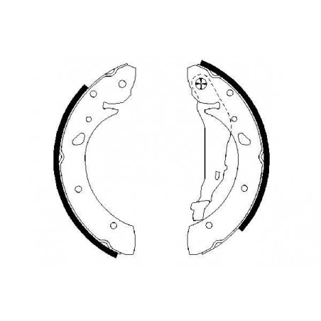 Jeu de mâchoires de frein...