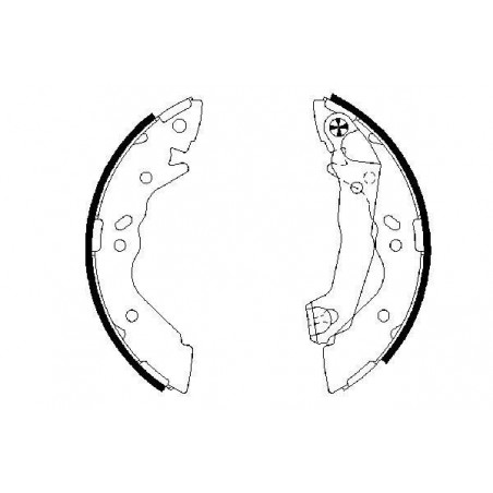 Jeu de mâchoires de frein...