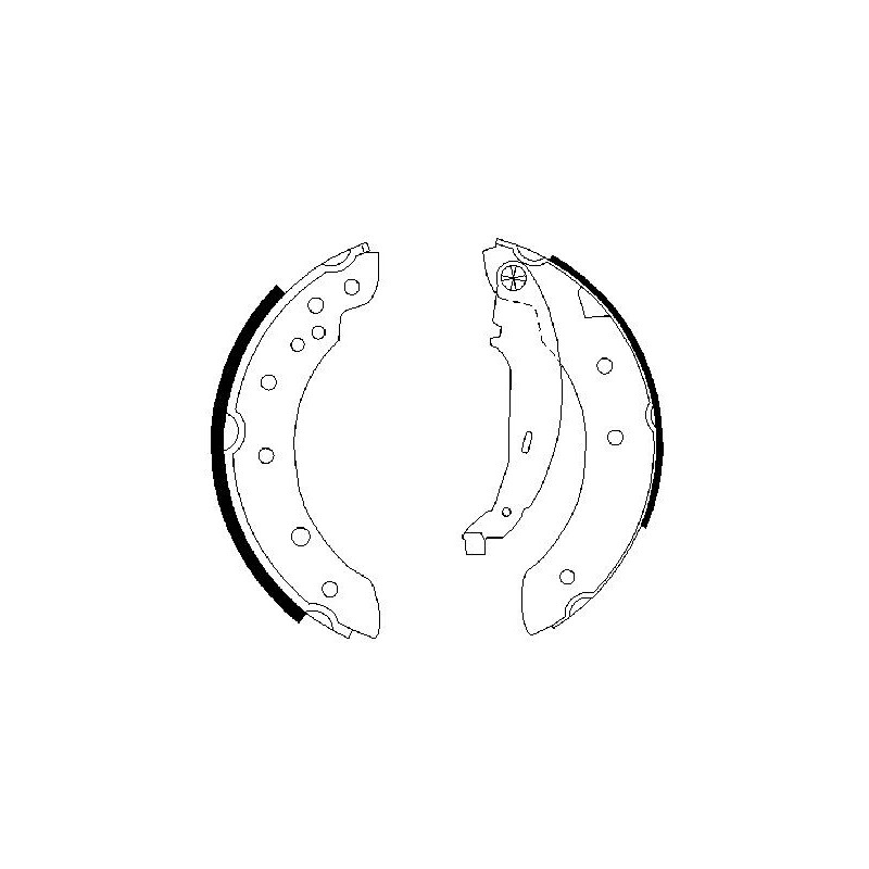 Jeu de mâchoires de frein BOSCH